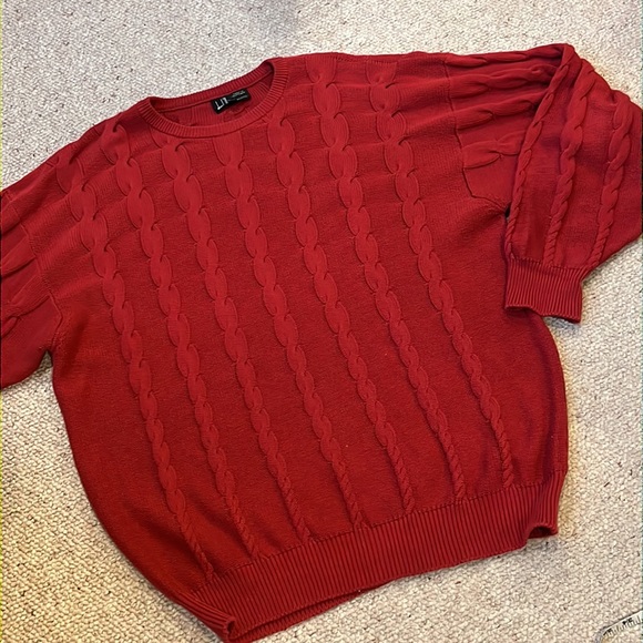 Dunhill cotton cable Scottish sweater XL-XXL - Picture 3 of 5